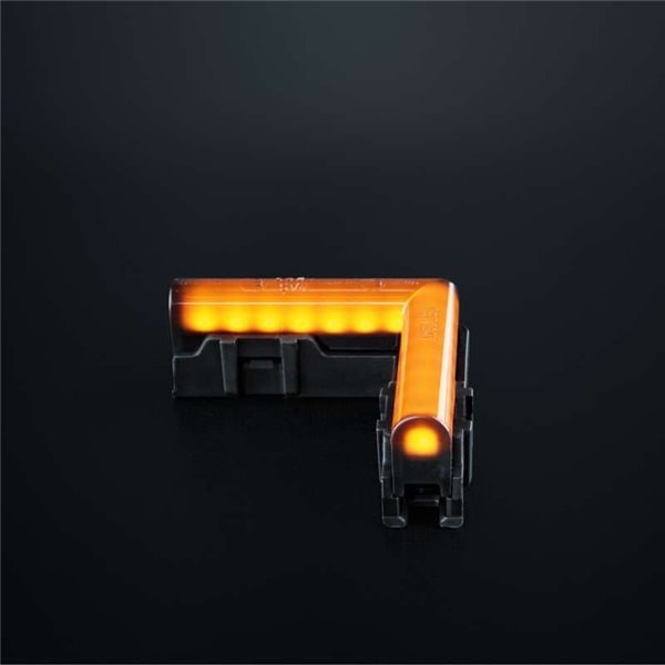 Luz LED lateral ámbar de esquina, FREEDOM DARK LINE, 25W, R148