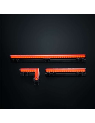 Lanterna traseira LED vermelha FREEDOM DARK LINE, 3W R148