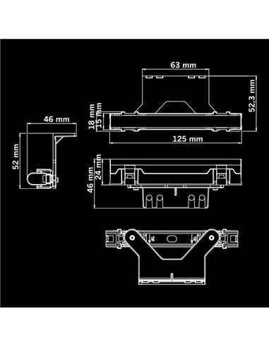 Lanterna traseira LED vermelha FREEDOM DARK LINE, 3W R148