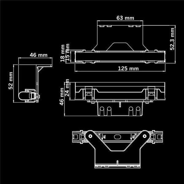 Lanterna traseira LED vermelha FREEDOM DARK LINE, 3W R148