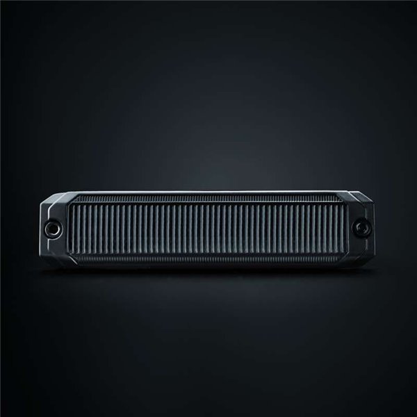 Luz LED de posición blanca DARK KNIGHT SM6, con lente super oscura, 3,3W 120x8x28mm