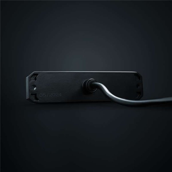 Luz de posição LED branca DARK KNIGHT SM6, com lente super escura, 3,3 W 120 x 8 x 28 mm