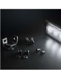 Luz LED de posición blanca DARK KNIGHT SM6, con lente super oscura, 3,3W 120x8x28mm