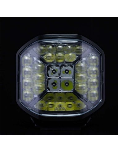Cubierta de lente transparente para personalizar faro de carretera SIBERIA X 7", aumenta la potencia hacia los laterales del veh