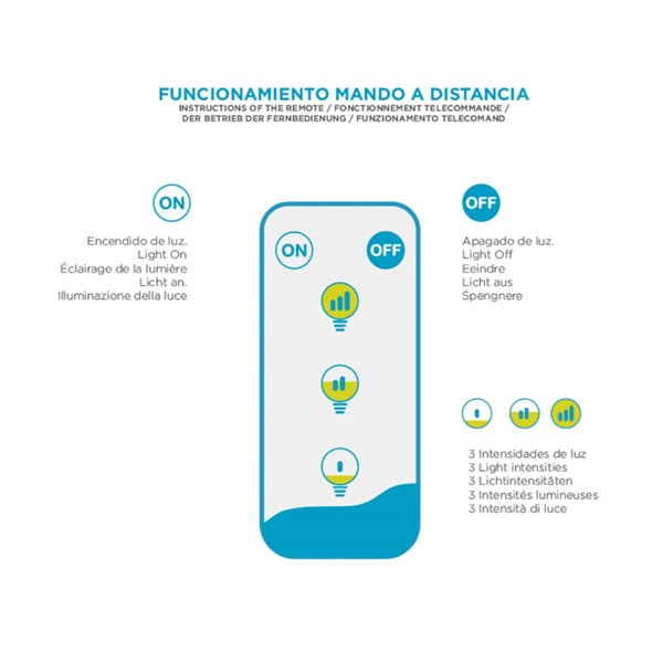 Lâmpada LED solar recarregável Cherry
