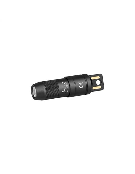 Lanterna de chaveiro LED iMINI 2 de 50 lm com alcance de 21 m, bateria de lítio IPX6 10180, 80 mAh