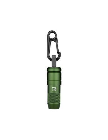 Lanterna de chaveiro LED iMINI 2 de 50 lm com alcance de 21 m, bateria de lítio IPX6 10180, 80 mAh