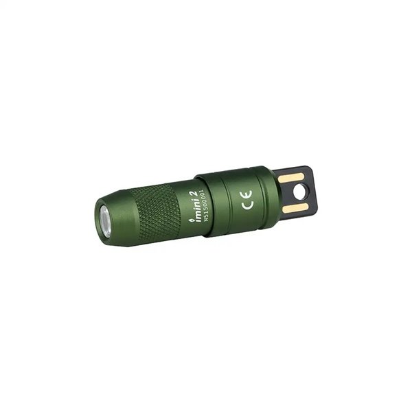 Lanterna de chaveiro LED iMINI 2 de 50 lm com alcance de 21 m, bateria de lítio IPX6 10180, 80 mAh