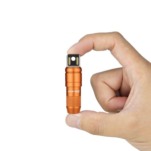 Lanterna de chaveiro LED iMINI 2 de 50 lm com alcance de 21 m, bateria de lítio IPX6 10180, 80 mAh