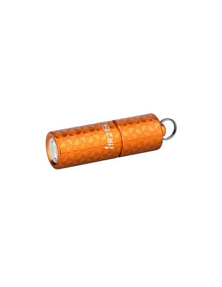 Linterna de llavero LED I1 R 2 PRO 180 Lumens 3.7V 130mAh 10220 batería recargable USB IPX8 Naranja
