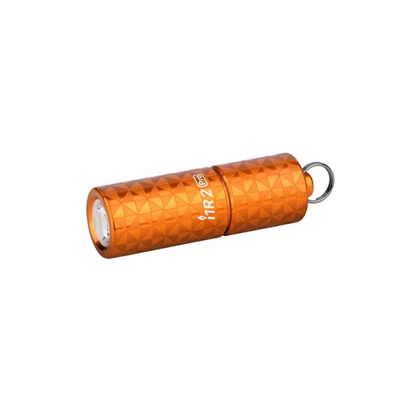 Linterna de llavero LED I1 R 2 PRO 180 Lumens 3.7V 130mAh 10220 batería recargable USB IPX8 Naranja