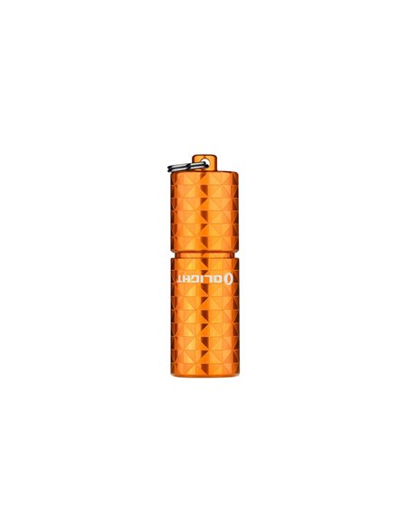 I1 R 2 PRO 180 Lumens LED Chaveiro Lanterna 3,7 V 130 mAh 10220 USB Bateria Recarregável IPX8 Laranja