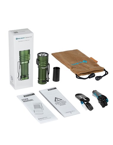 Linterna LED de mano BATON TURBO 1000Lm y alcance 510m Batería de ion de litio de 1100mAh 3.6V IPX8