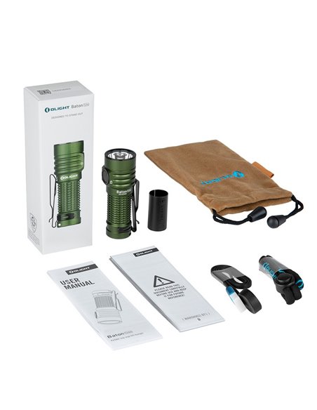 Linterna LED de mano BATON TURBO 1000Lm y alcance 510m Batería de ion de litio de 1100mAh 3.6V IPX8