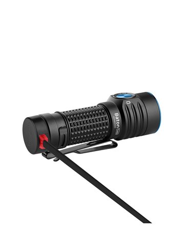 Linterna LED de mano BATON TURBO 1000Lm y alcance 510m Batería de ion de litio de 1100mAh 3.6V IPX8