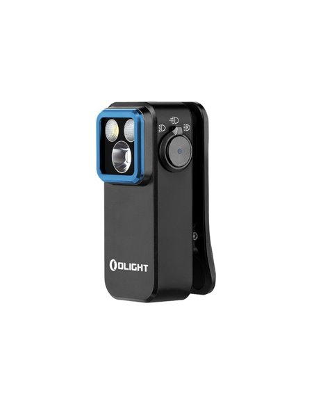 Lanterna LED OCLIP PRO de 500 lm com alcance de 120 m, bateria de íons de lítio de 580 mAh e 3,7 V, IPX6