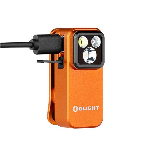 Linterna de clip LED OCLIP PRO 500Lm y 120m alcance batería de iones de litio de 580mAh 3.7V IPX6