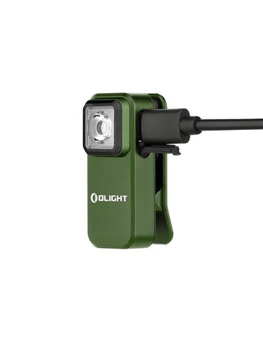 Linterna LED de clip OCLIP 300Lm USB-C y 70m alcance batería recargable 280mAh 3.7V IPX5