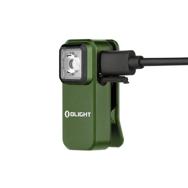 Linterna LED de clip OCLIP 300Lm USB-C y 70m alcance batería recargable 280mAh 3.7V IPX5