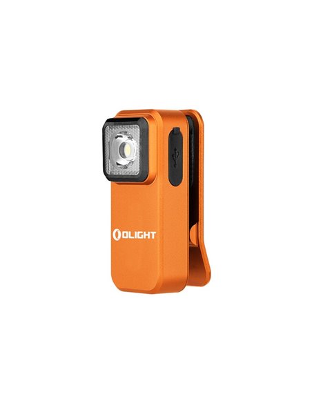 Linterna LED de clip OCLIP 300Lm USB-C y 70m alcance batería recargable 280mAh 3.7V IPX5