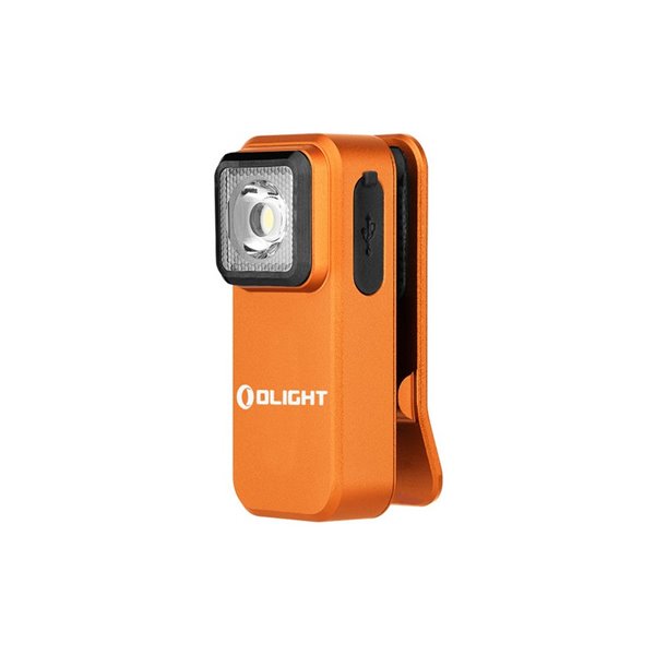 Linterna LED de clip OCLIP 300Lm USB-C y 70m alcance batería recargable 280mAh 3.7V IPX5