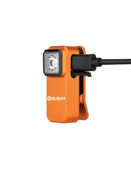 Linterna LED de clip OCLIP 300Lm USB-C y 70m alcance batería recargable 280mAh 3.7V IPX5