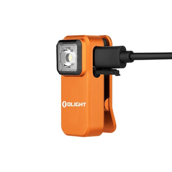 Linterna LED de clip OCLIP 300Lm USB-C y 70m alcance batería recargable 280mAh 3.7V IPX5