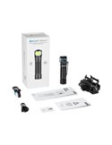 Lanterna portátil PERUN 3 LED, ângulo reto, 3000 lm, alcance de 160 m, bateria 21700 de 4000 mAh, IP68
