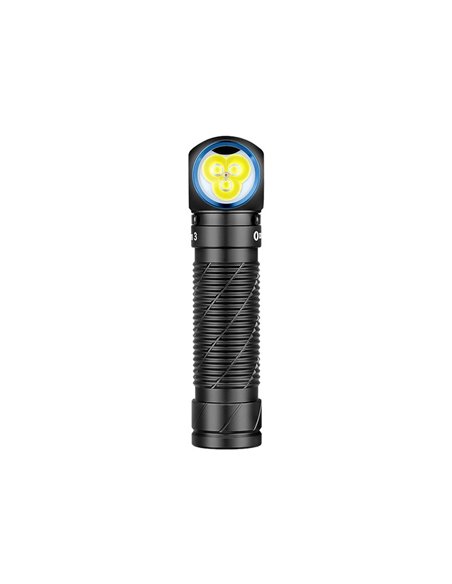 Linterna ligera de mano LED PERUN 3 ANGULO RECTO 3000Lm y 160m alcance, batería 21700 de 4000mAh IP68