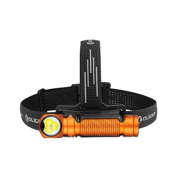 Lampe torche portable PERUN 3 LED à angle droit, portée de 3 000 lm et 160 m, batterie 21700 4 000 mAh, IP68