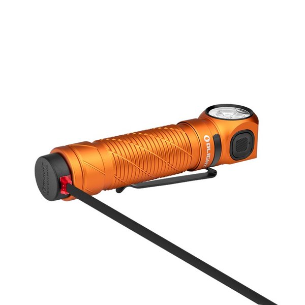 Lampe torche portable PERUN 3 LED à angle droit, portée de 3 000 lm et 160 m, batterie 21700 4 000 mAh, IP68