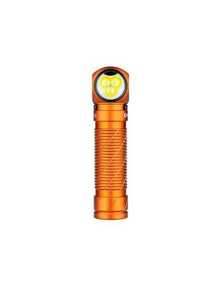 Linterna ligera de mano LED PERUN 3 ANGULO RECTO 3000Lm y 160m alcance, batería 21700 de 4000mAh IP68