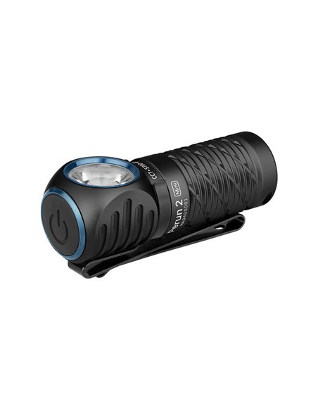 Linterna compacta de mano LED PERUN 2 MINI ANGULO RECTO 1100Lm alcance 150m Batería recargable 650 mAh 3.6V IPX8