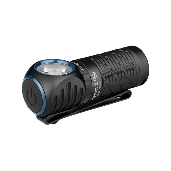 Linterna compacta de mano LED PERUN 2 MINI ANGULO RECTO 1100Lm alcance 150m Batería recargable 650 mAh 3.6V IPX8
