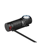 Lampe torche compacte à LED PERUN 2 MINI, angle droit, 1 100 lm, portée de 150 m, batterie rechargeable 650 mAh 3,6 V, IPX8