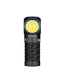 Lampe torche compacte à LED PERUN 2 MINI, angle droit, 1 100 lm, portée de 150 m, batterie rechargeable 650 mAh 3,6 V, IPX8