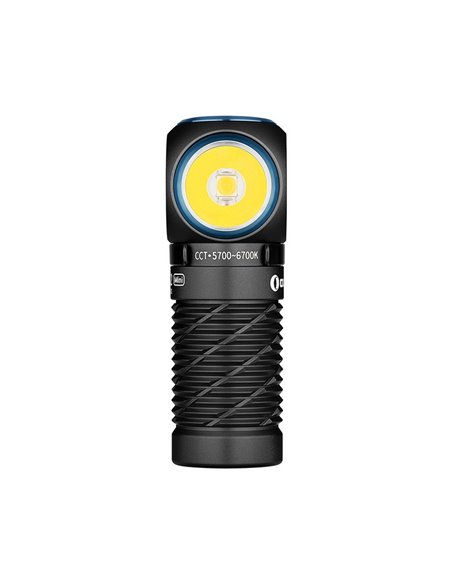Linterna compacta de mano LED PERUN 2 MINI ANGULO RECTO 1100Lm alcance 150m Batería recargable 650 mAh 3.6V IPX8