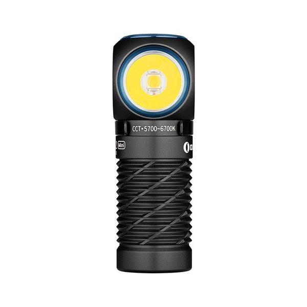 Lampe torche compacte à LED PERUN 2 MINI, angle droit, 1 100 lm, portée de 150 m, batterie rechargeable 650 mAh 3,6 V, IPX8