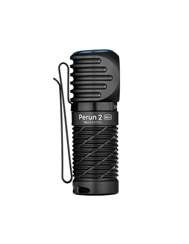 Linterna compacta de mano LED PERUN 2 MINI ANGULO RECTO 1100Lm alcance 150m Batería recargable 650 mAh 3.6V IPX8