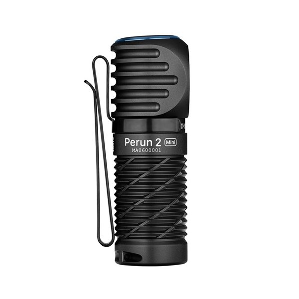 Linterna compacta de mano LED PERUN 2 MINI ANGULO RECTO 1100Lm alcance 150m Batería recargable 650 mAh 3.6V IPX8