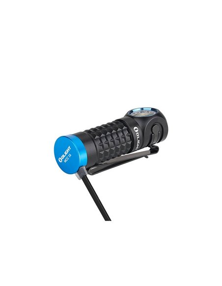 Linterna LED compacta de mano PERUN MINI ANGULO RECTO 1000Lm y 100m alcance batería 550 mAh 3.7V IPX8