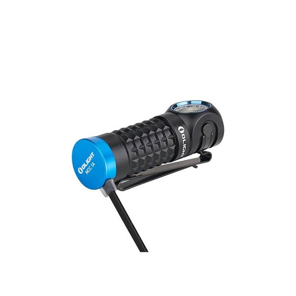 Linterna LED compacta de mano PERUN MINI ANGULO RECTO 1000Lm y 100m alcance batería 550 mAh 3.7V IPX8