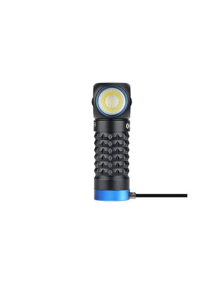 Linterna LED compacta de mano PERUN MINI ANGULO RECTO 1000Lm y 100m alcance batería 550 mAh 3.7V IPX8