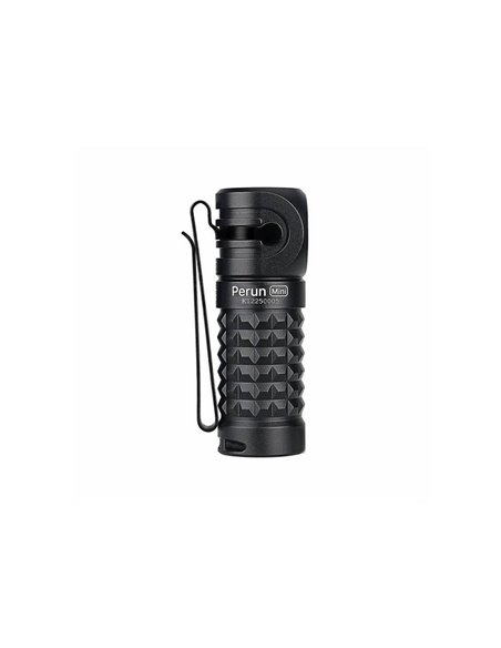 Linterna LED compacta de mano PERUN MINI ANGULO RECTO 1000Lm y 100m alcance batería 550 mAh 3.7V IPX8