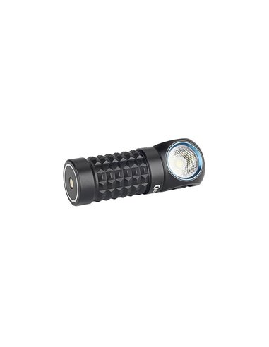 Linterna LED compacta de mano PERUN MINI ANGULO RECTO 1000Lm y 100m alcance batería 550 mAh 3.7V IPX8