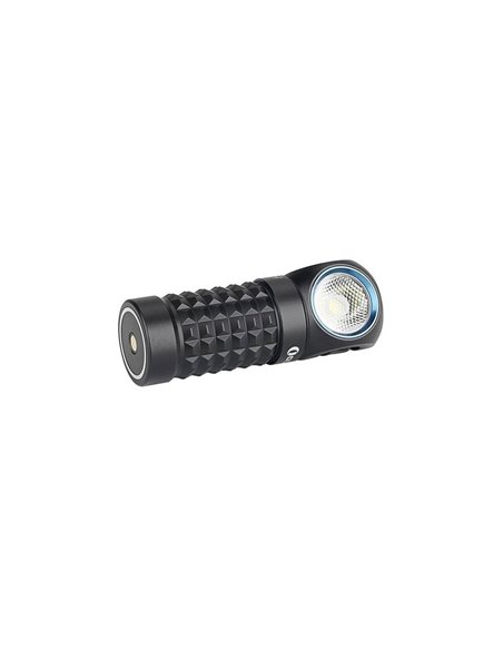 Linterna LED compacta de mano PERUN MINI ANGULO RECTO 1000Lm y 100m alcance batería 550 mAh 3.7V IPX8