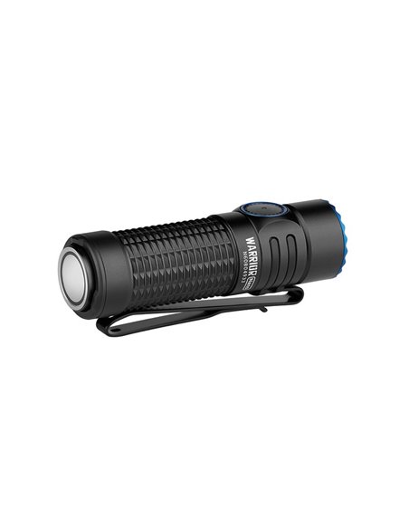 Lampe torche légère Warrior Nano 1200 lm, portée de 135 m, batterie rechargeable 18350 1100 mAh 3,6 V, IPX8