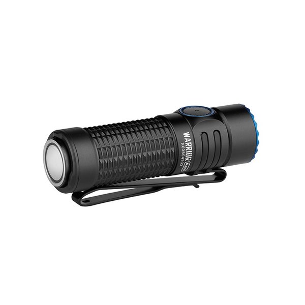 Lampe torche légère Warrior Nano 1200 lm, portée de 135 m, batterie rechargeable 18350 1100 mAh 3,6 V, IPX8