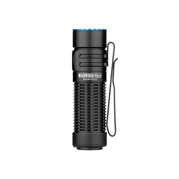 Lampe torche légère Warrior Nano 1200 lm, portée de 135 m, batterie rechargeable 18350 1100 mAh 3,6 V, IPX8