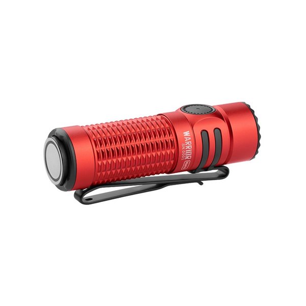 Lanterna portátil leve Warrior Nano 1200Lm com alcance de 135m, bateria recarregável 1100mAh 3,6V 18350, IPX8